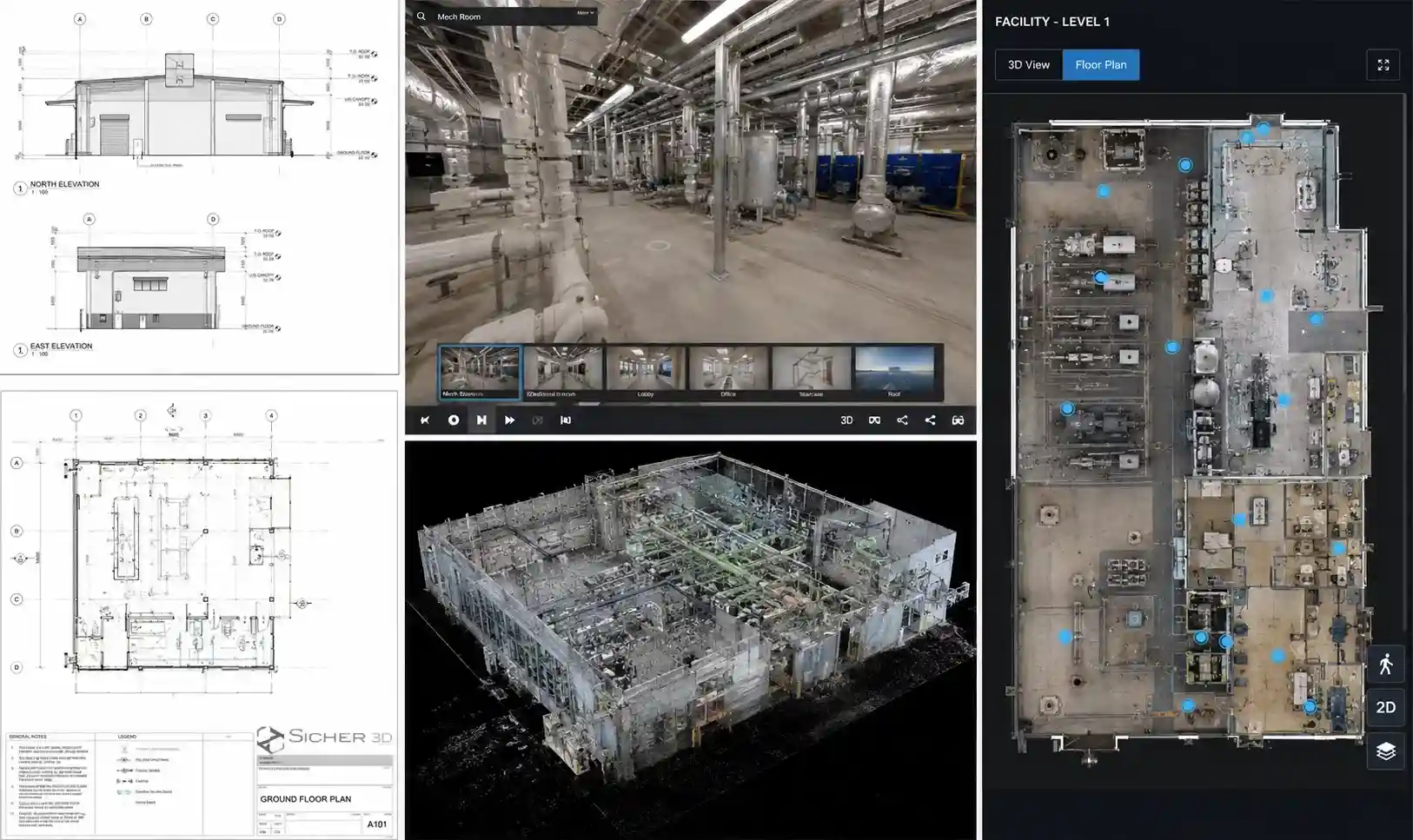 As-built drawings and digital twin delivery — Sicher 3D, Dubai